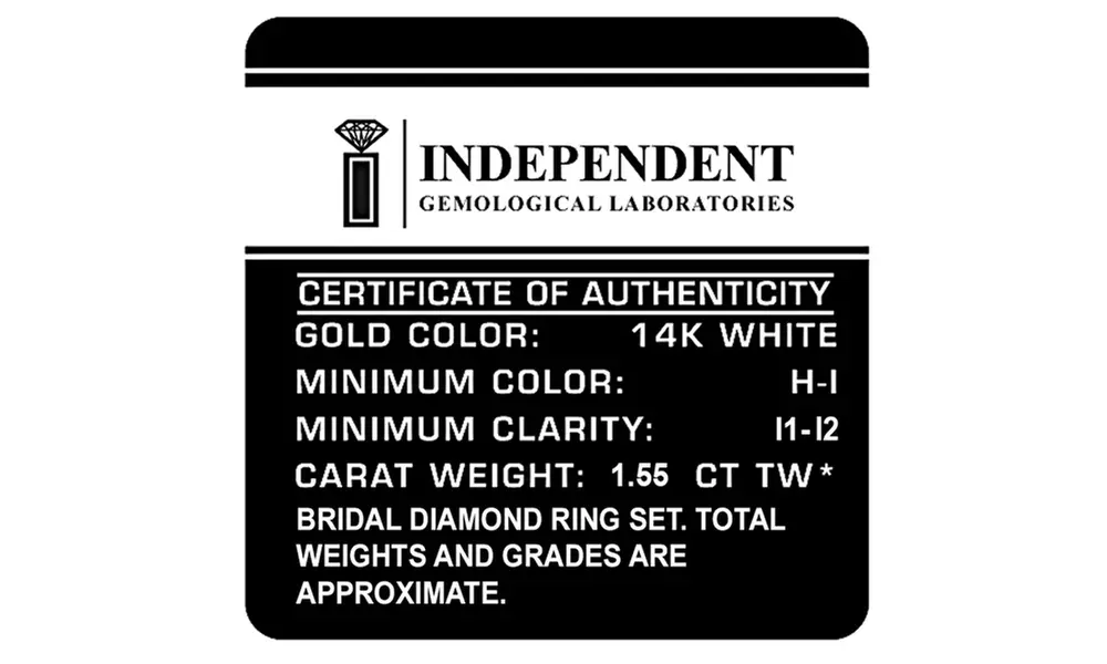 1.55 Cttw Classic Diamond Bridal Set in 14K Gold-KR18264GW6M12