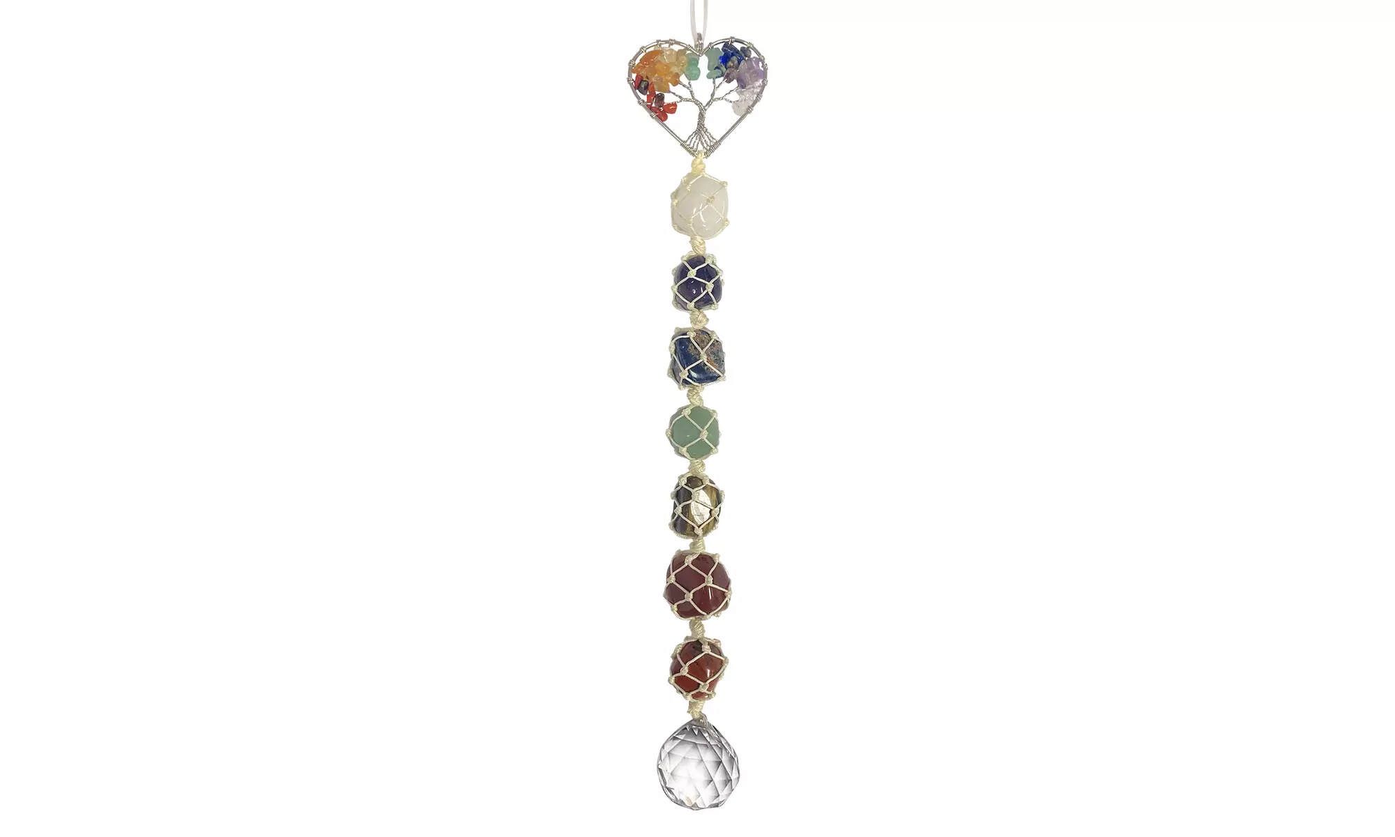 Tree of Life Healing Crystals 7 Chakra Hanging Wall Ornament