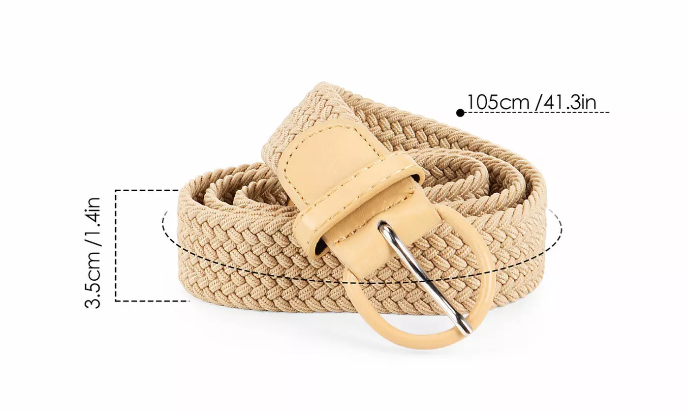 Women's Elastic Braided Woven Belt