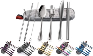 Portable Utensils Silverware Flatware Sets Travel Camping Cutlery Set