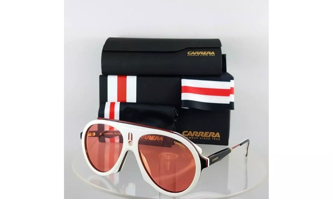 Brand New Authentic Carrera Sunglasses FLAG 7DMW9 Special Edition 57mm Frame - Primary Image