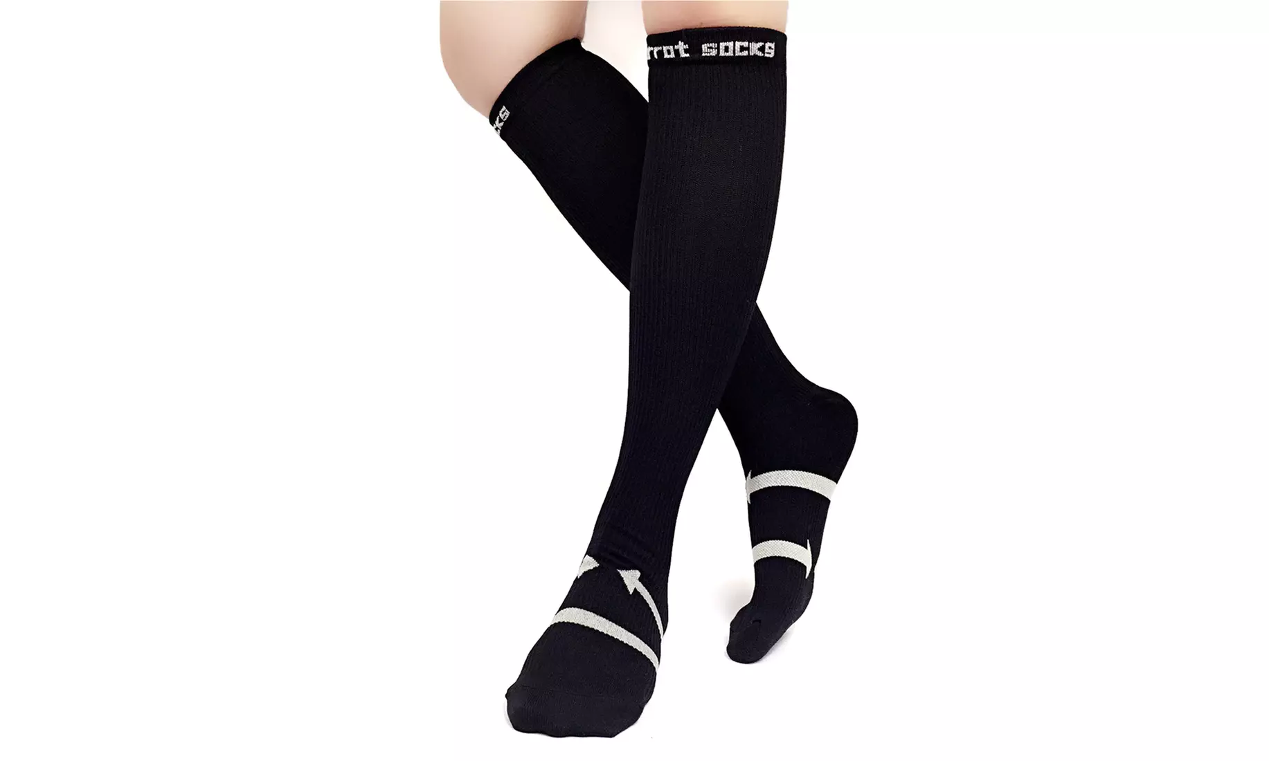Unisex Copper-Infused Compression Power Performance Recovery Socks  - Primary Image
