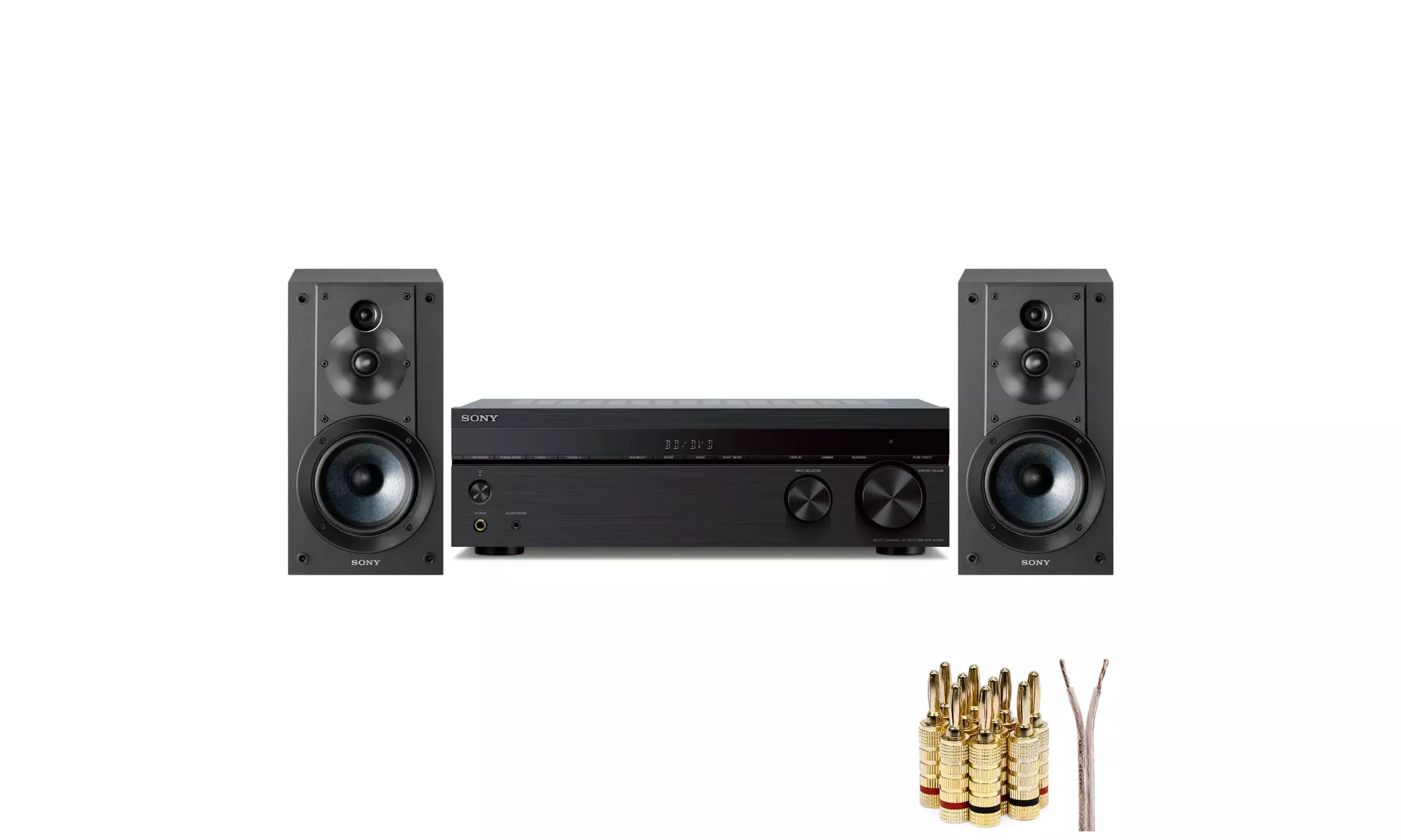 Sony STRDH590 5.2ch Home Theater AV Receiver with Sony Bookshelf Speaker Bundle - Primary Image