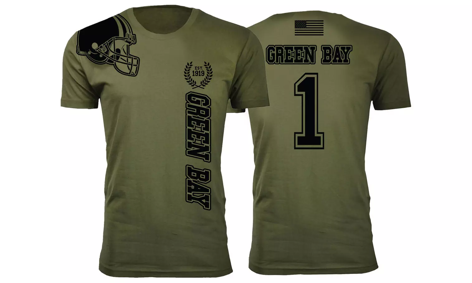 Men Salute The Brave Football T-Shirt (M-3XL)