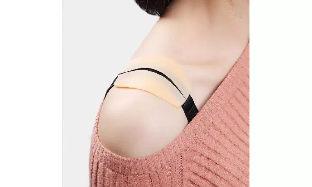 Women's Silicone Bra Strap Pad Non-slip Shoulder Soft Invisible Protectors  - Primary Image