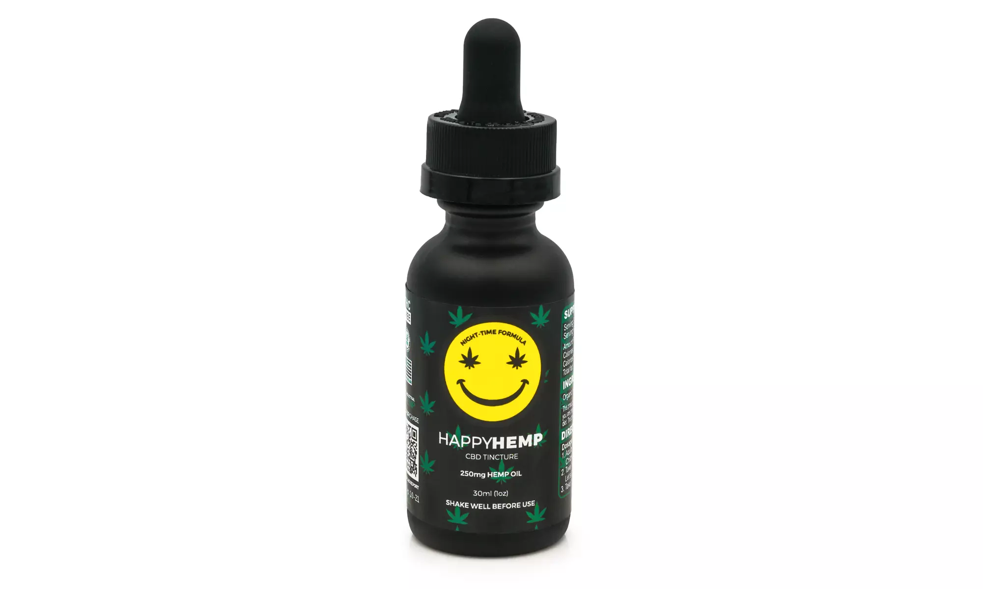 Happy Hemp CBD Oil Tinctures - MCT Oil and Hemp Oil