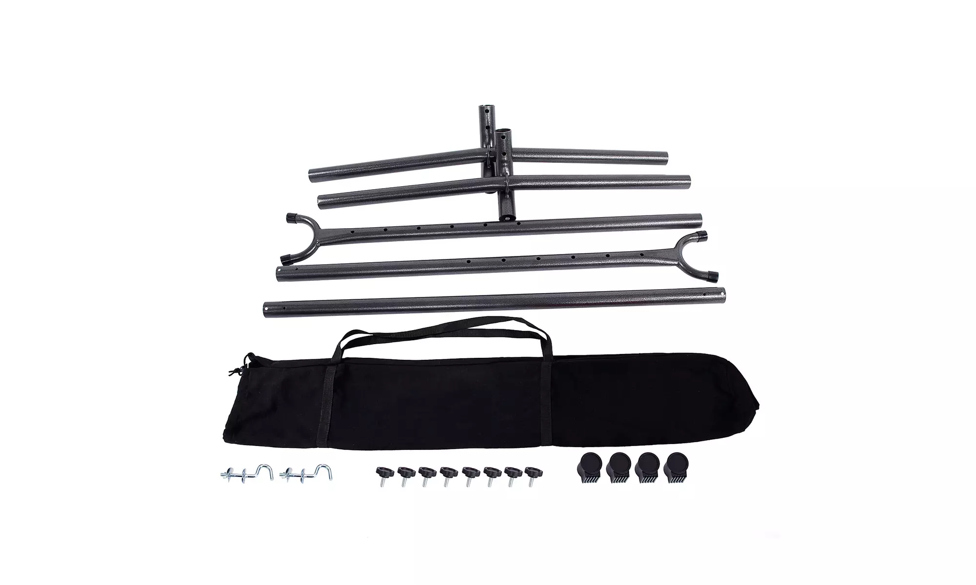Hammock Accessory Portable Hammock Stand Black Background & Silver Flower