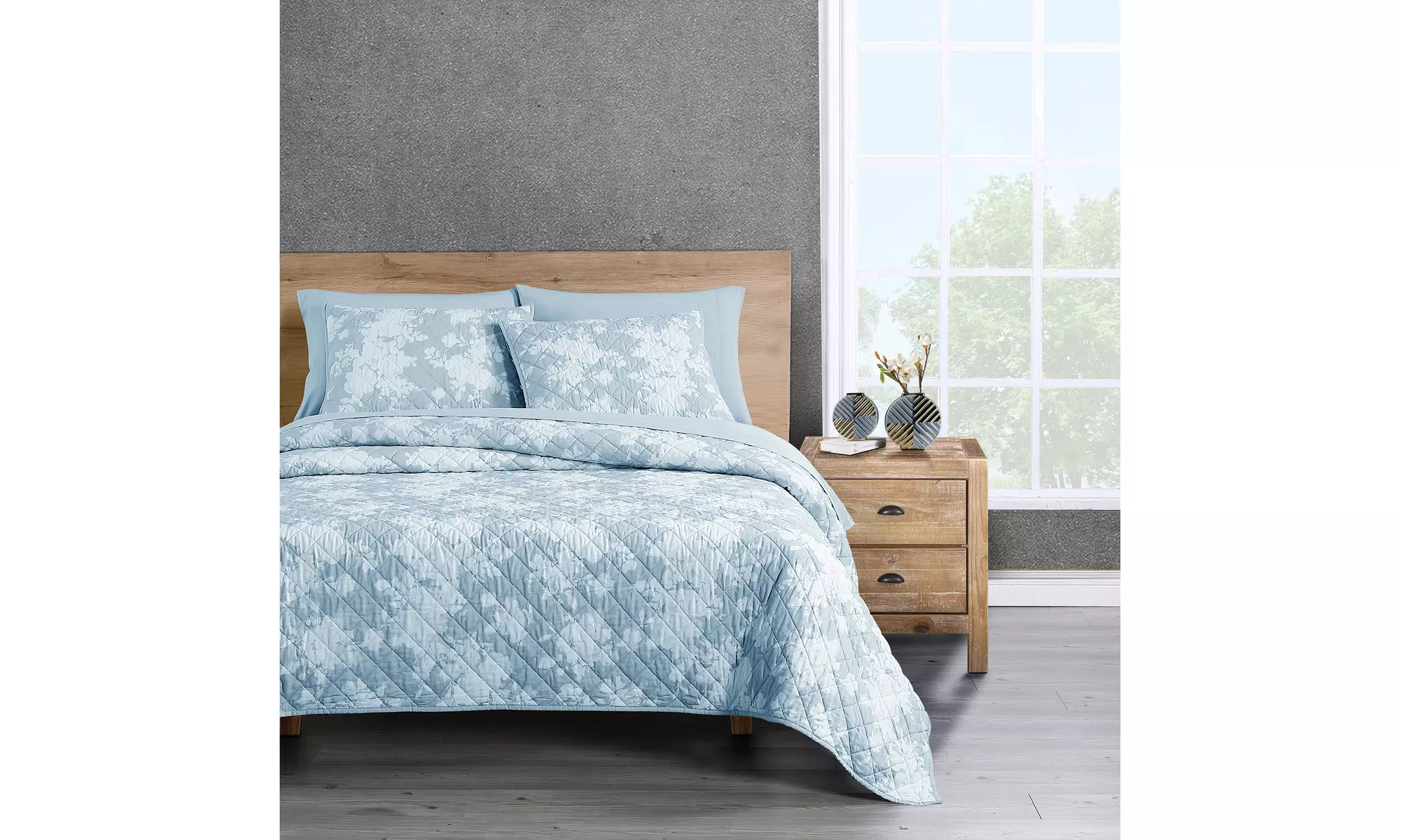 WellBeing by Sunham Luxurious Blend 3Pc Quilt Set - Primary Image