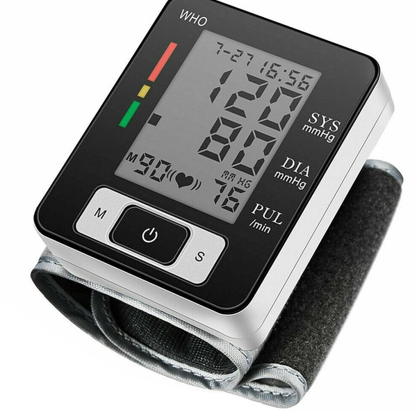 lcd digital automatic wrist cuff blood pressure monitor