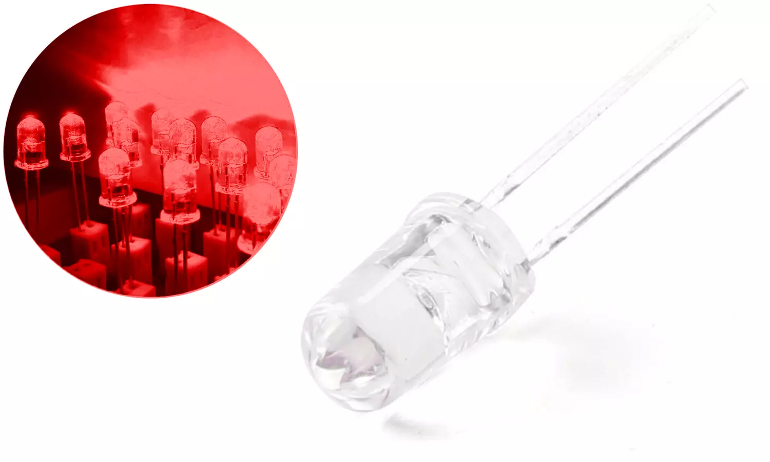Novelty Place 100 Pcs 5mm LED Diode Lights (Pack of 100) - Primary Image