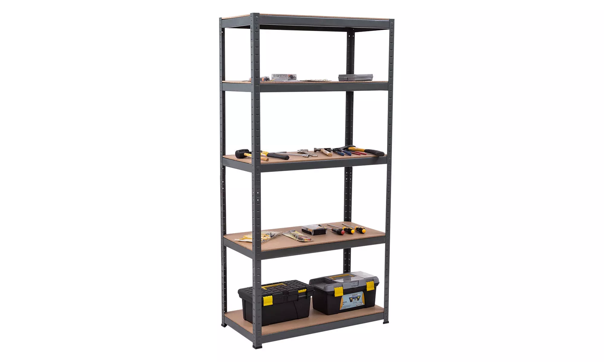 72"x36" Heavy Duty 5 Level Garage Shelf Storage Adjustable Weight Up to 2750Lbs