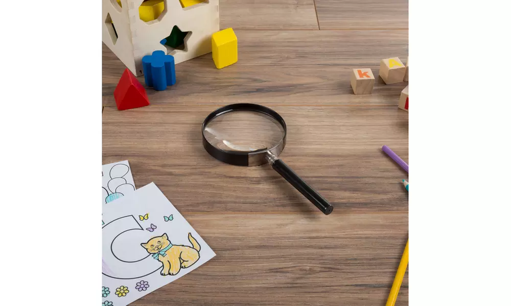 Kids Jumbo Magnifying Glass with 3x Magnification, Plastic Lens Magnifier - Primary Image
