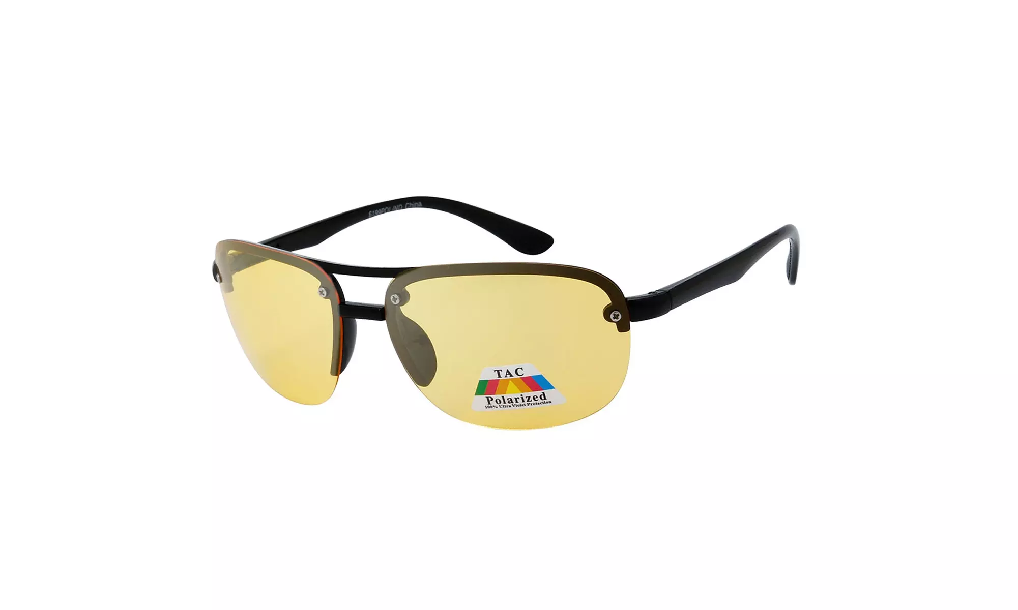 Model 199 Designer Polarized Retro Flash Reflective Lens Sunglasses - Primary Image