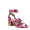 Image 2: Celebrity NYC Stacked Heel Leather Sandal