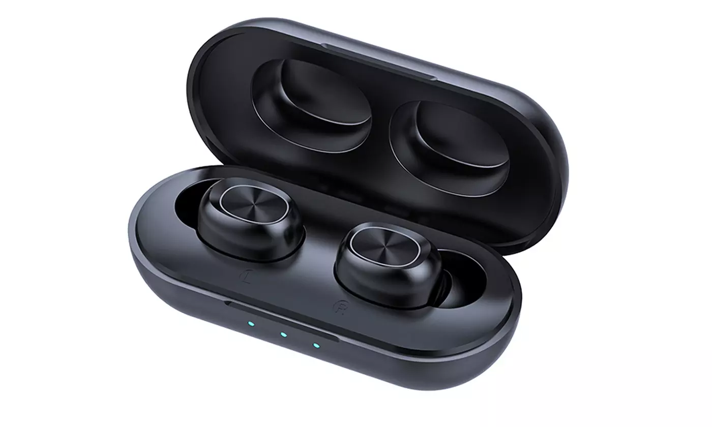 2020 True Wireless Earbuds, Bluetooth 5.0 Earphones for iPhone, 30H Playtime - Primary Image