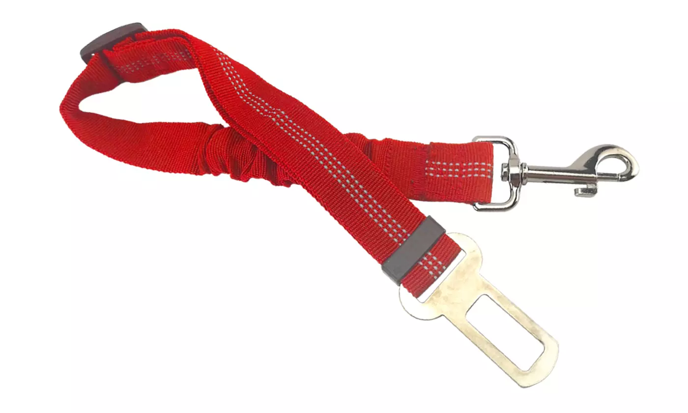 Elastic Pet Dog Cat Car Safety Seat Belt Leash Adjustable Nylon Seatbelt Strap