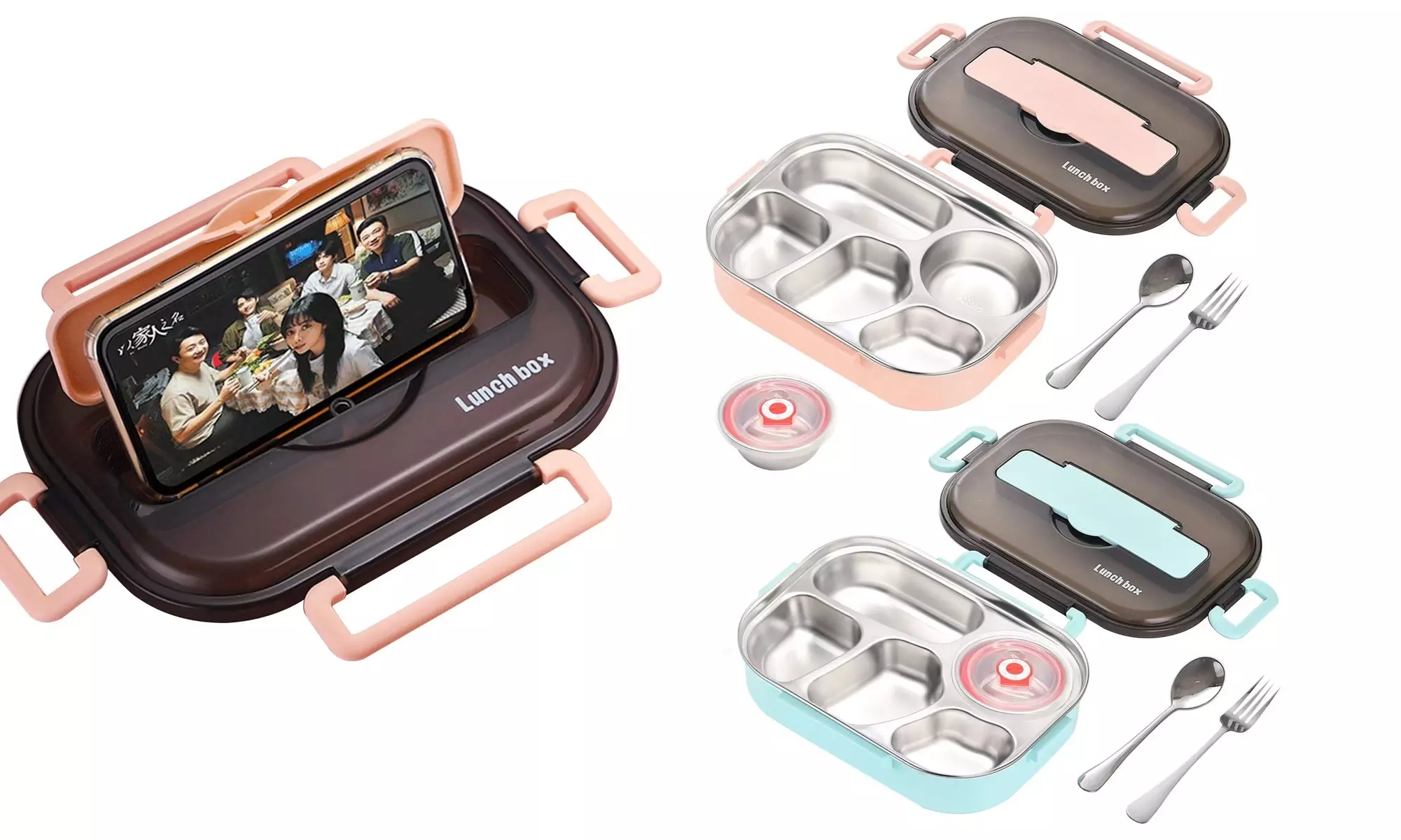 Lunch Box Bento Box Portable Food Containers Food Storage Containers for Lunch - Primary Image