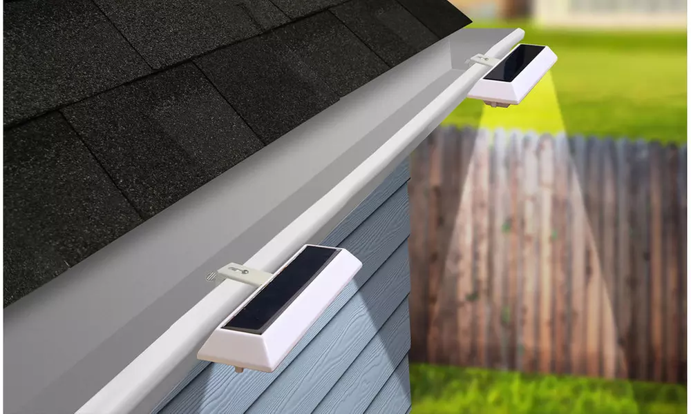 NITEBRITE Solar Gutter or Fence Lights (2-, 4-, or 10-Pack) - Primary Image