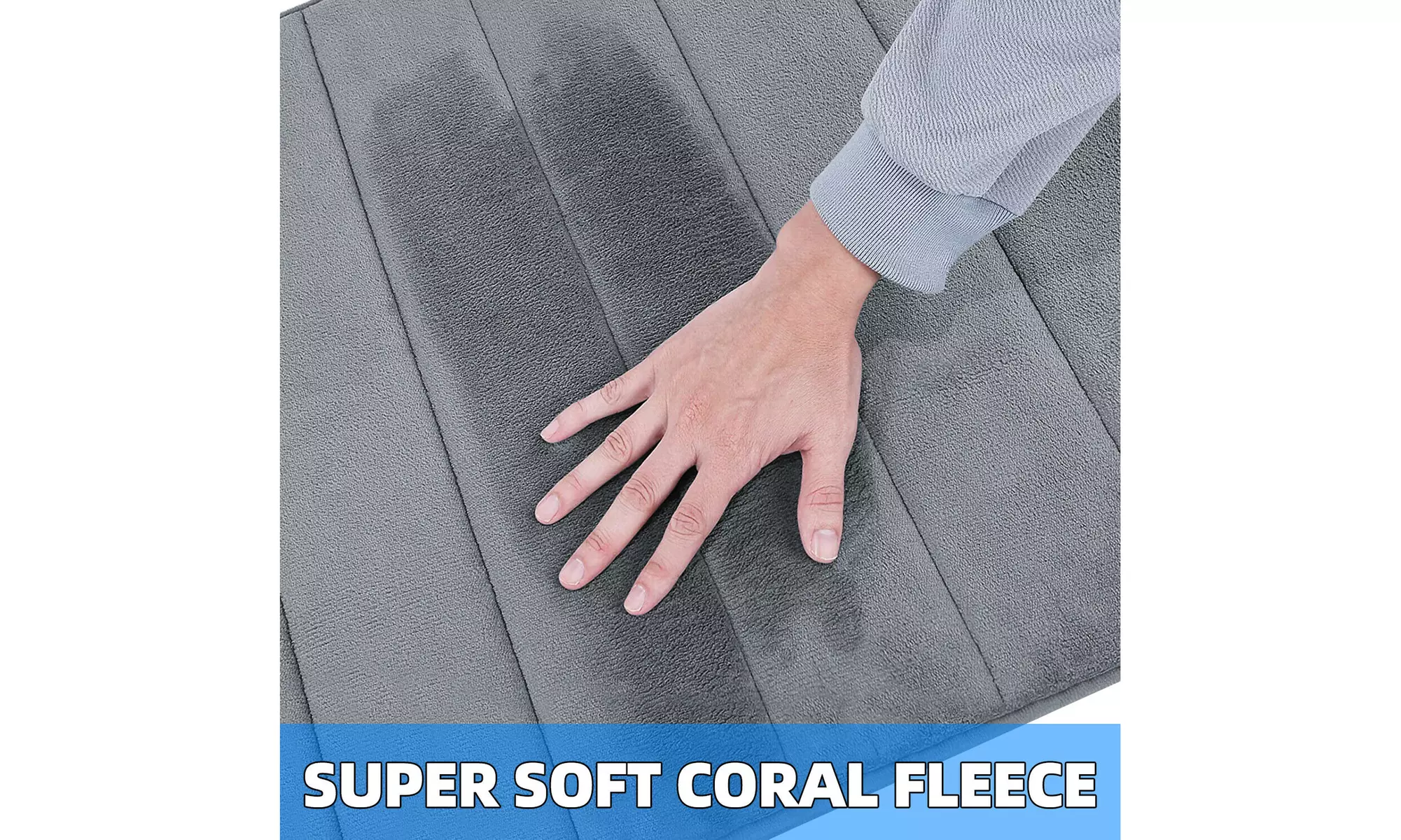 Absorbent Non-slip Bath Mats Memory Foam Bathroom Floor Shower Carpet Soft Rugs