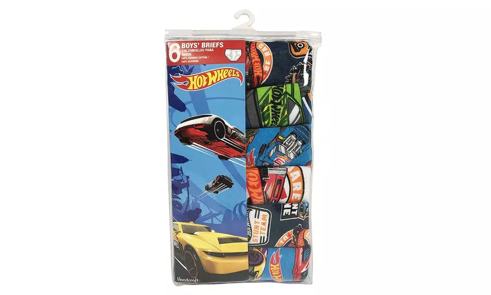 Hot Wheels Boys Briefs Underwear (6-Pack) (Available in 2T-8) - Second Medium