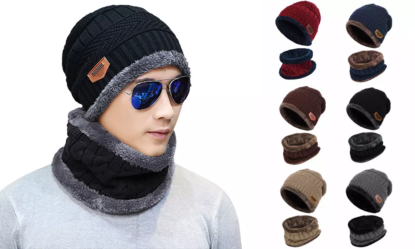 Outdoor Fashion Beanie Hat Fleece Winter Warm Balaclava Scarf Neck Women Men - Primary Image