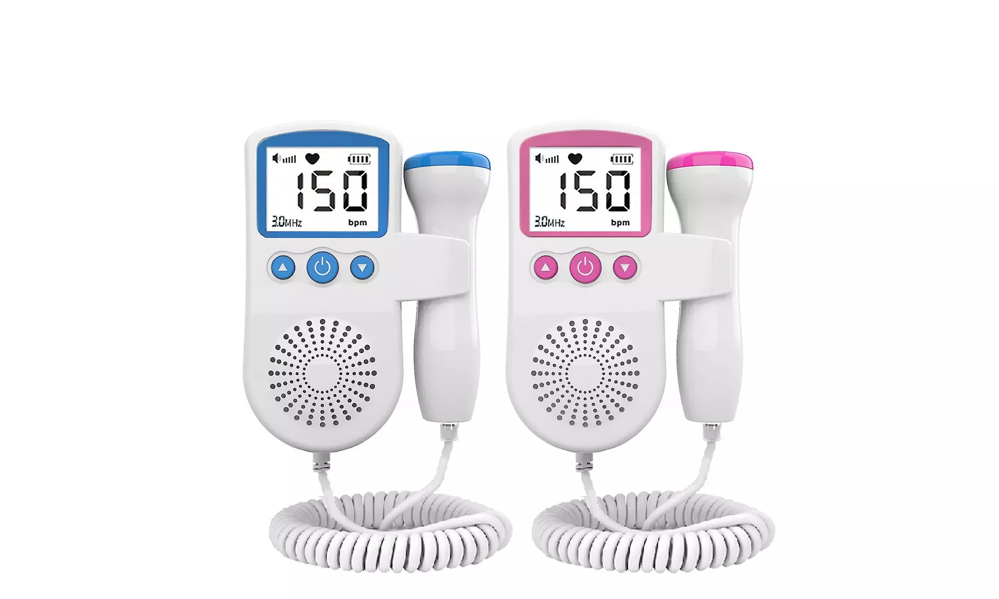 Fetal Doppler Heart Beat Monitor Backlight LCD Pregnancy Baby Heart Beat Device - Primary Image