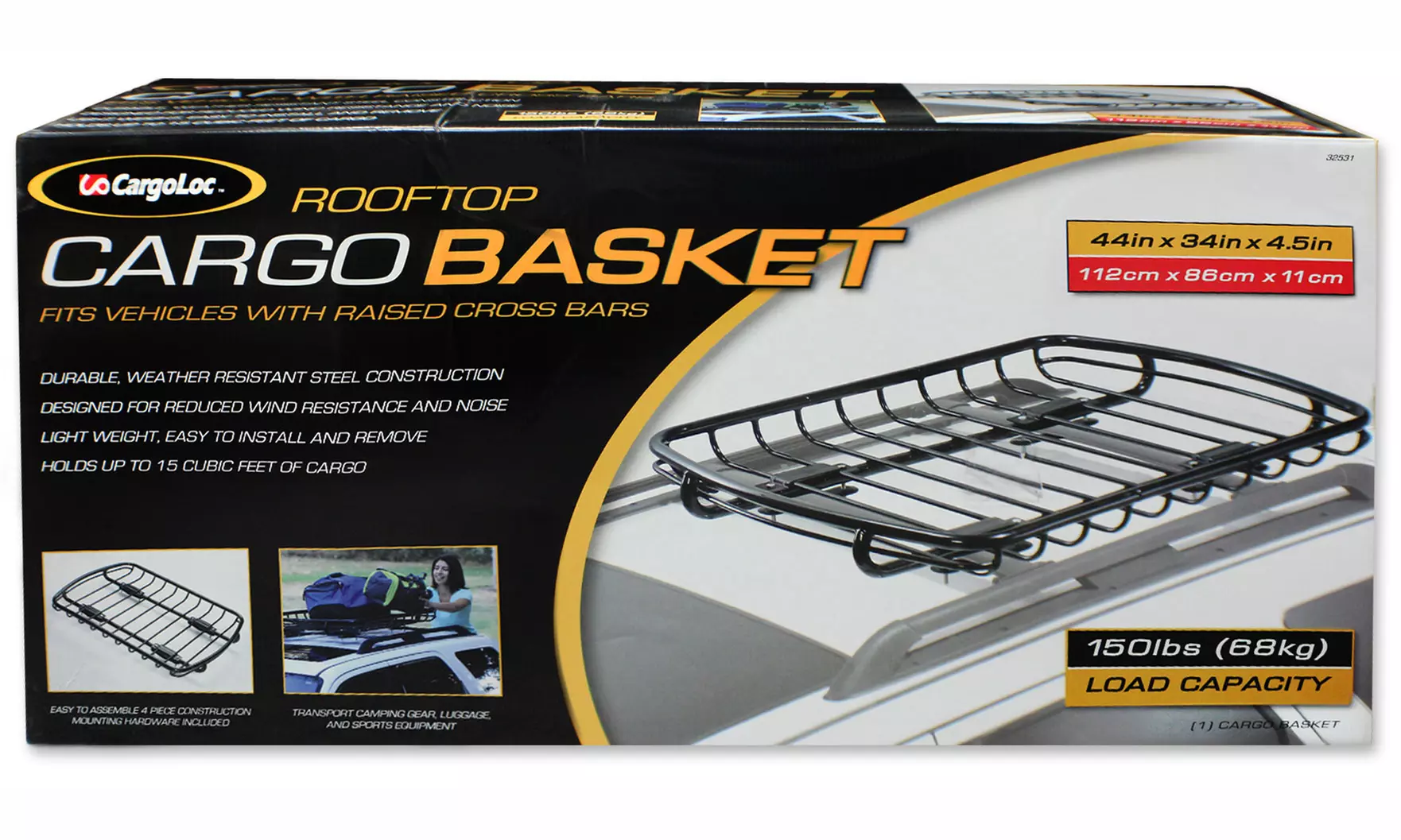 CargoLoc Roof Top Cargo Basket - Primary Image