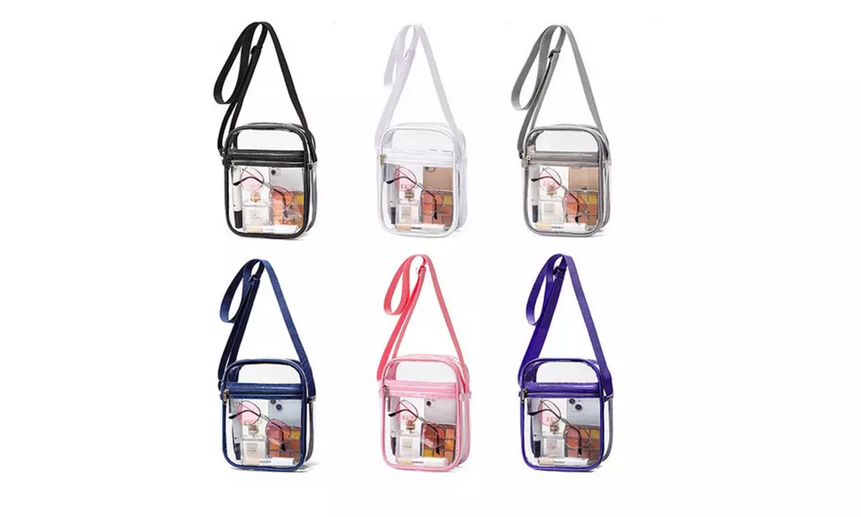 Clear Crossbody Bag Stadium Approved Messenger Shoulder Bag