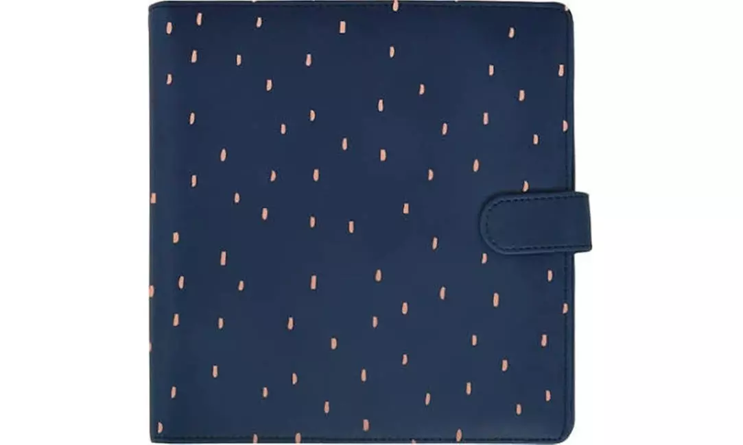 Kaisercraft SA054 9 x 9 in. Journal Planner - Navy with Rose Gold Foil Accent - Primary Image