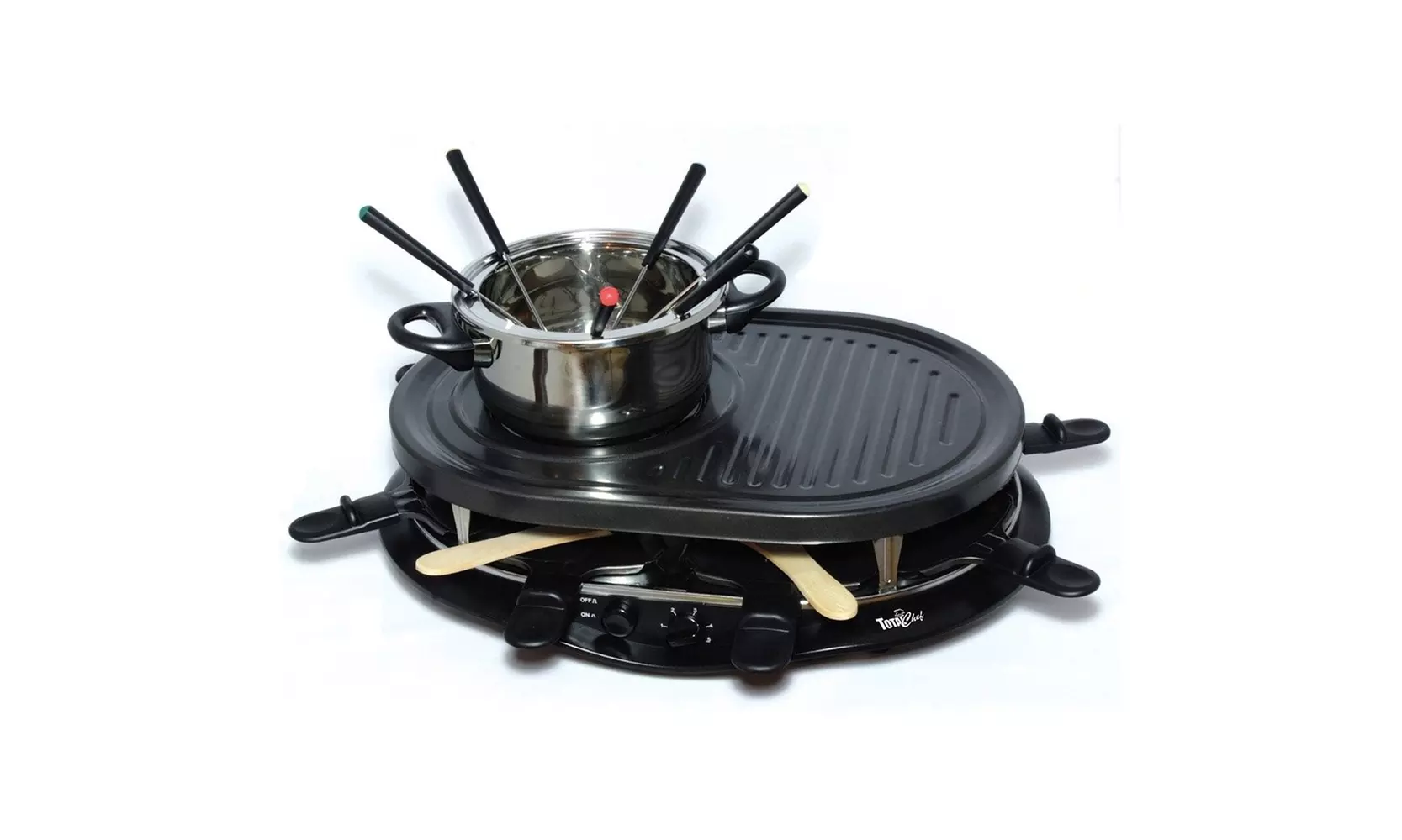 Koolatron TCRF08BN Party Grill Raclette with Fondue Pot - Primary Image