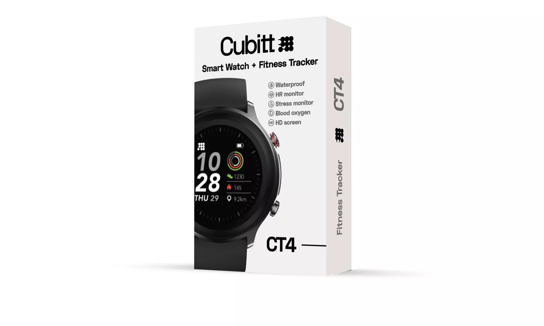 Cubitt CT4 Smart Watch, Fitness Tracker with 1.28 TFT-LCD Color Touch Screen, - Second Medium