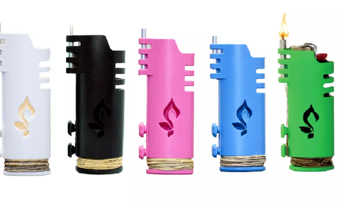 LIGHTER CASE HEMPLIGHT WRAPPER DISPENSER HEMP WICK FOR BIC STANDARD SIZE J6 - Primary Image