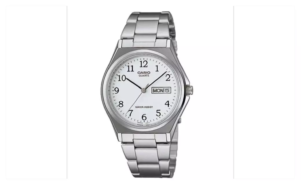 Casio MTP-1240D-7B Men's Classic Silver Bracelet Watch - Primary Image