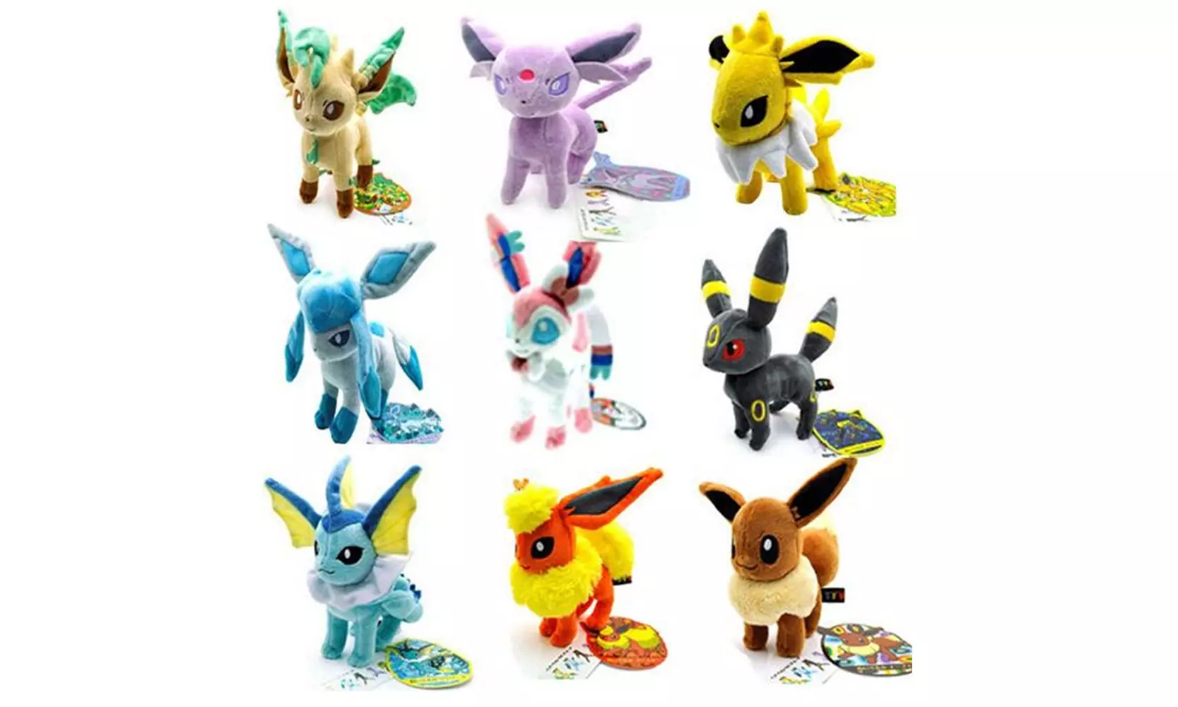 3 Pack Pokemon Stuffed Animal Gift Plush Toys Excellent Gift for Kids - Primary Image