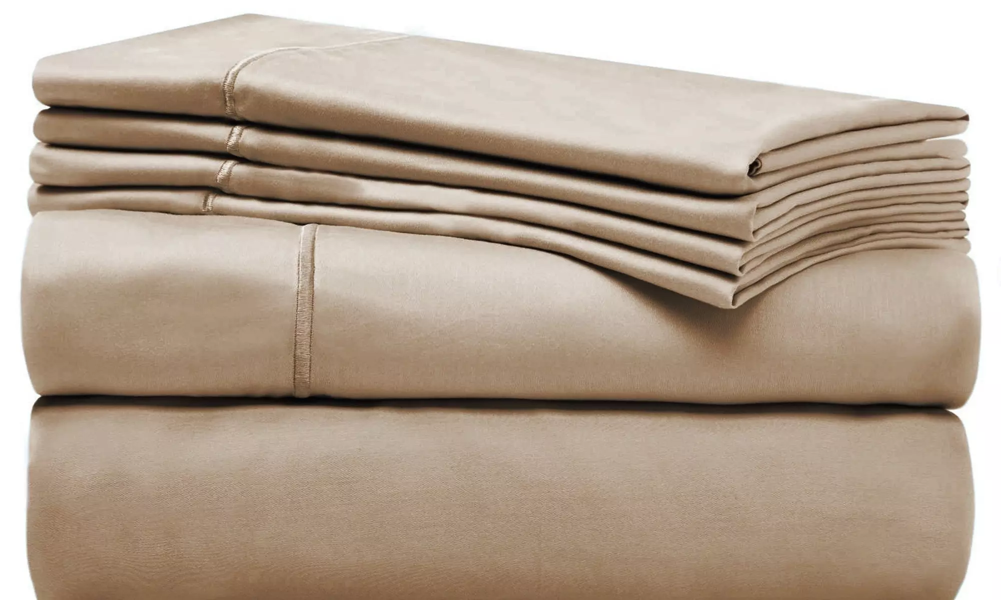 Bibb Home 1000TC Egyptian Cotton Rich 6-Piece Sheet Set