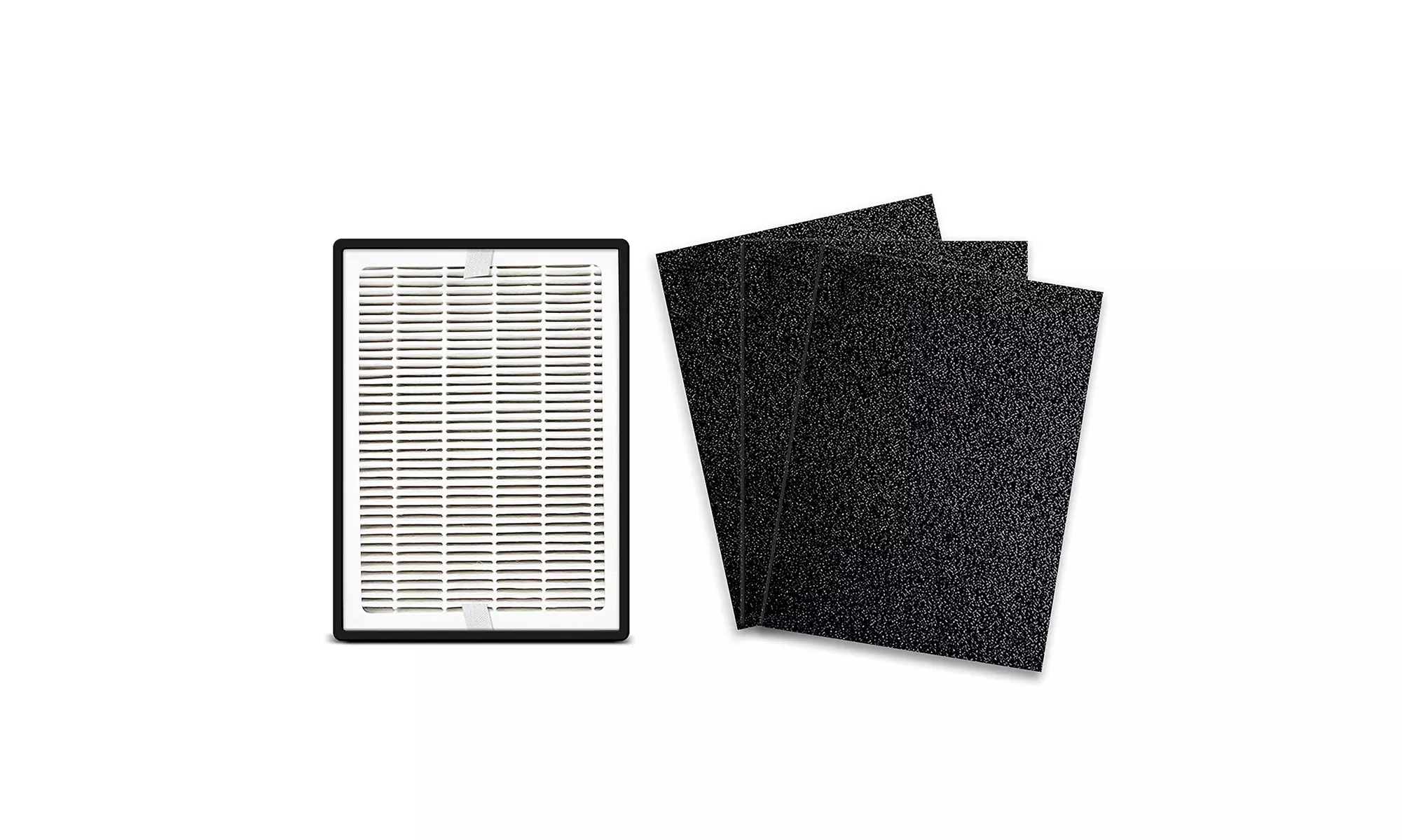 LEVOIT LV-H126 Air Purifier Replacement, 2 Extra Pre-Filters, Small, Black - Primary Image