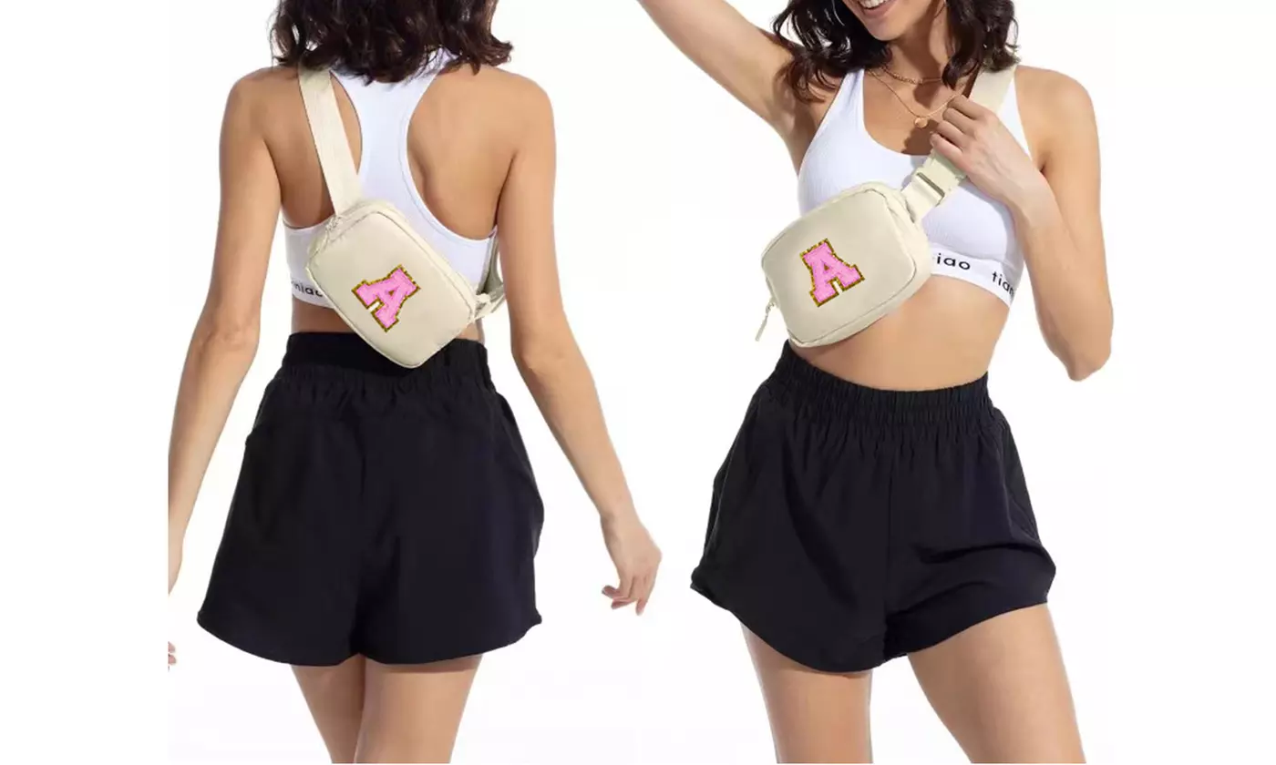 Initial Fanny Pack Crossbody Belt Bag (A through Z) - Primary Image