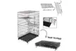 Tuscom Three Layers of Portable Cat Cages Folding Cat Cages 76x50x115cm - Second Medium