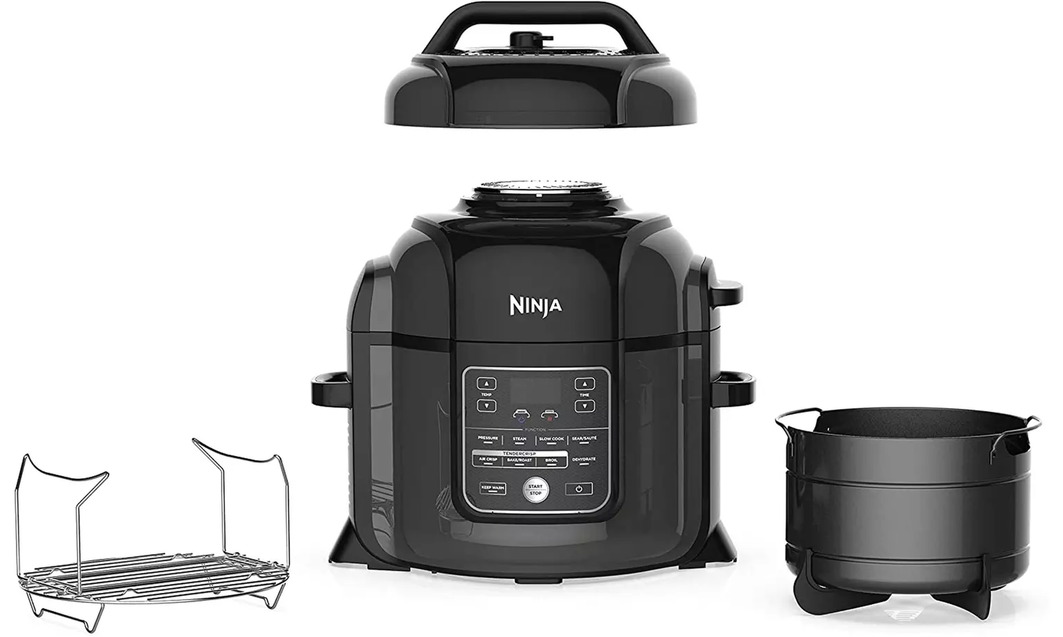 Ninja OP402 Foodi Deluxe 9-in-1 Slow CookerAir Fryer (Black)- Refurbished - Second Medium