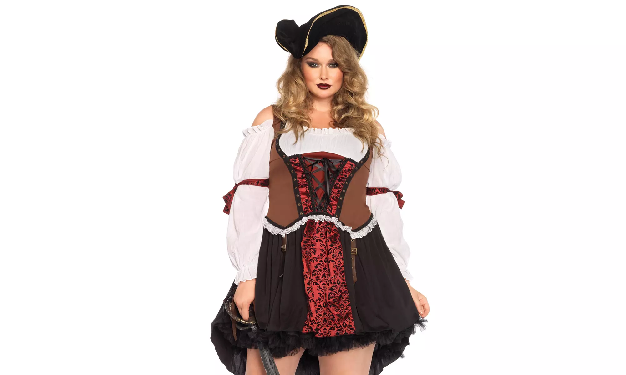 Leg Avenue Women's Plus Size Ruthless Pirate Costume - Primary Image