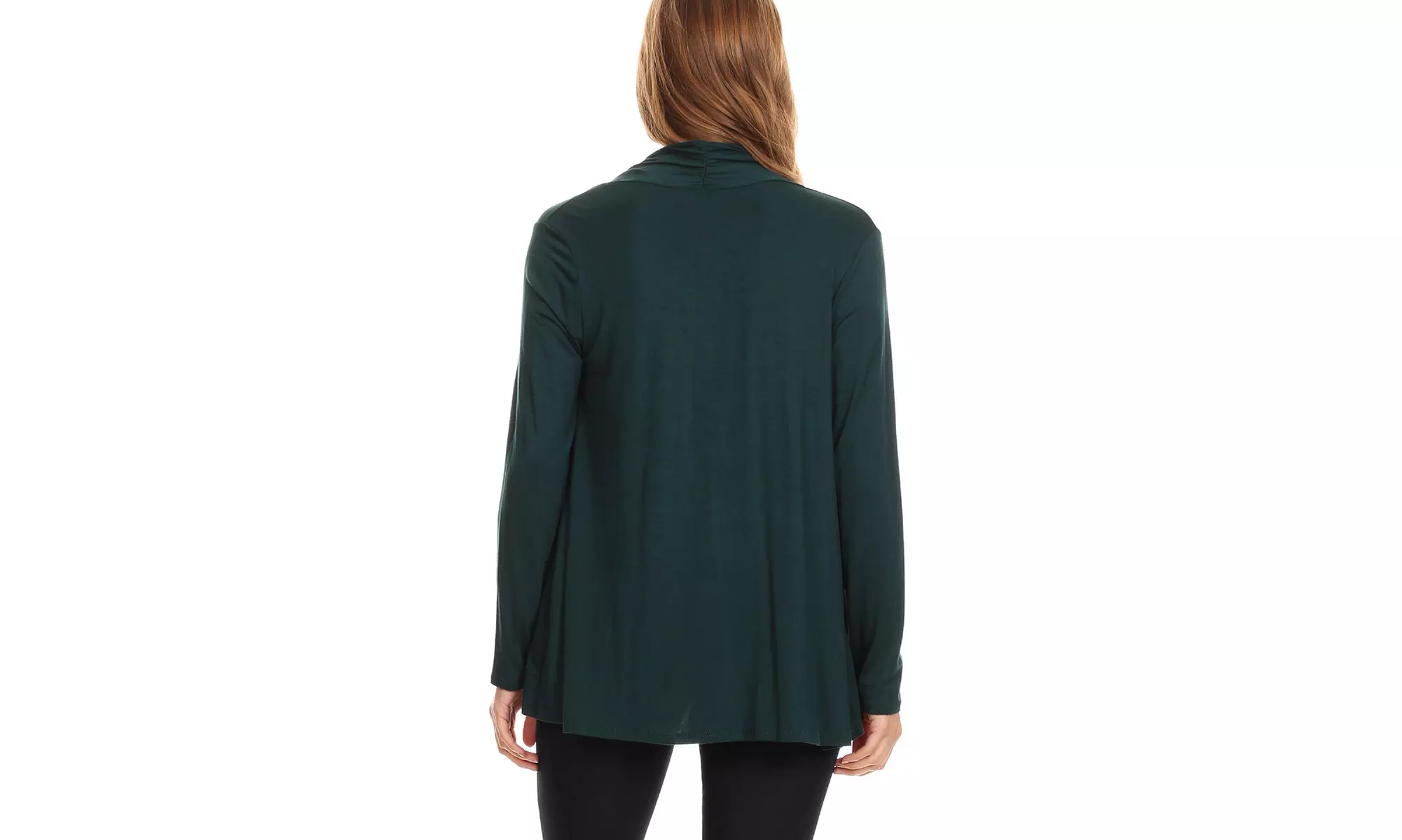 Solid Lightweight Soft Long Sleeves Open Front Cardigan