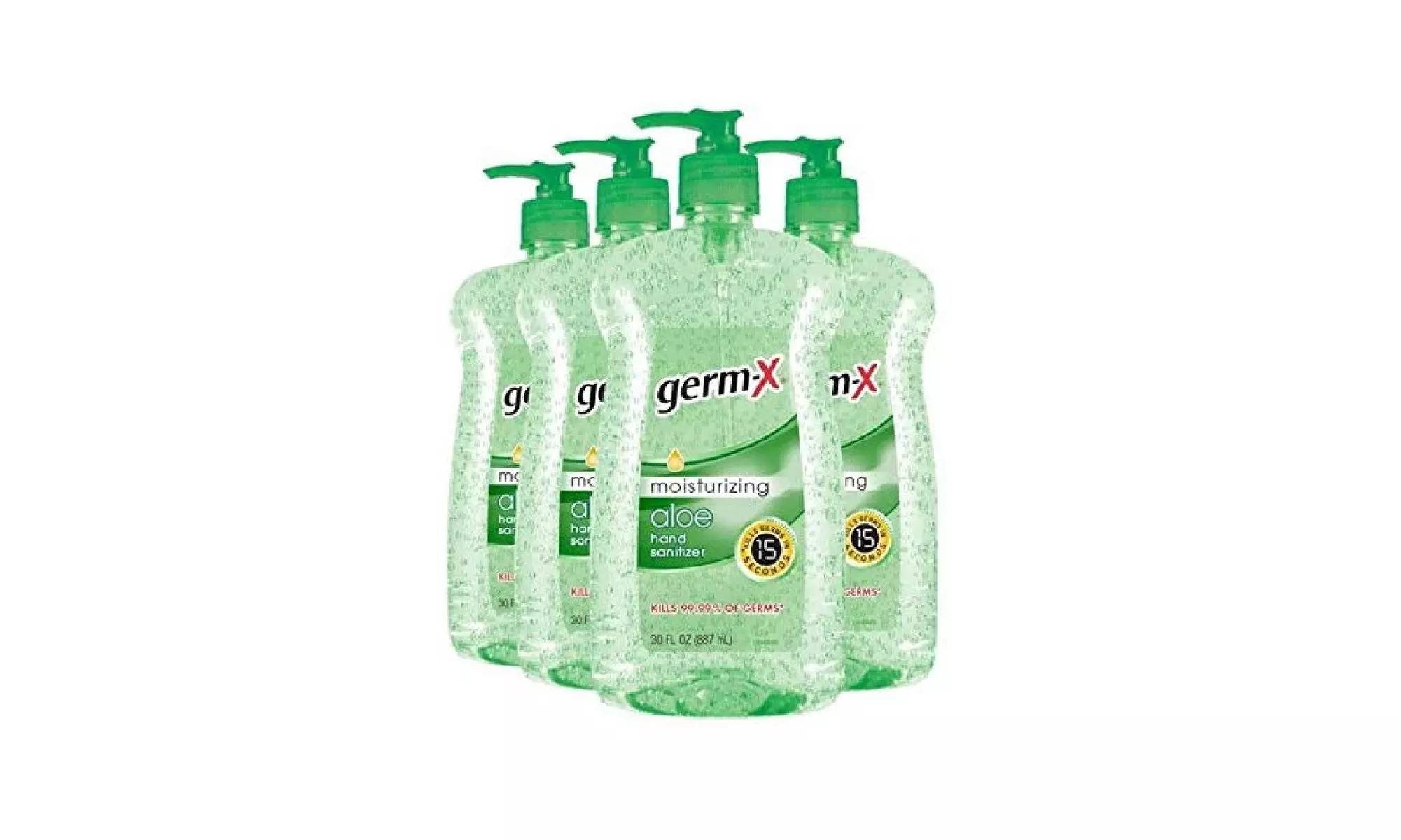 Germ-X Hand Sanitizer, Aloe, Pump Bottle - Primary Image