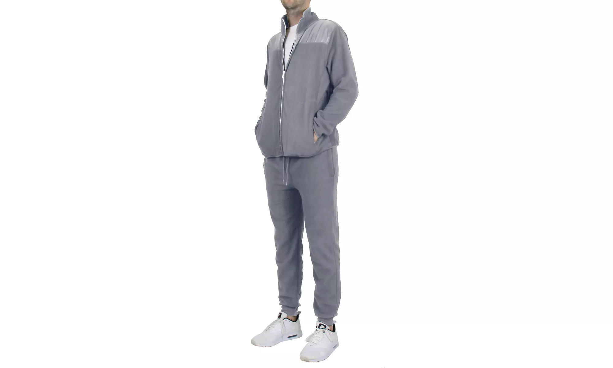 Men's Fleece-Lined Full-Zip Hoodie & Jogger 2-Piece Set (Multiple Styles) S-2XL