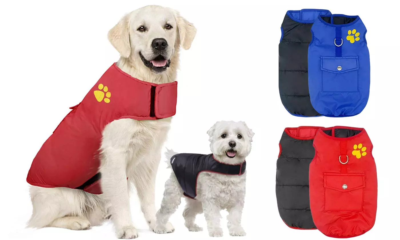 Waterproof Dog Vest Warm Winter Coat Jacket for Small Medium Large Dogs