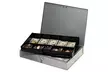 Mmf Industries Extra Wide Steel Cash Box W/10 Compartments, Key Lock - Second Medium