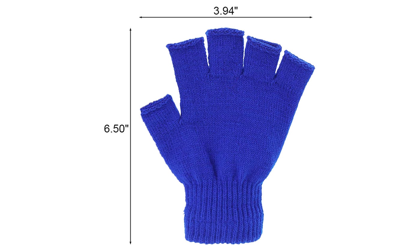 Winter Warm Keep Magic Fingerless Half Finger Knitted Gloves Mittens
