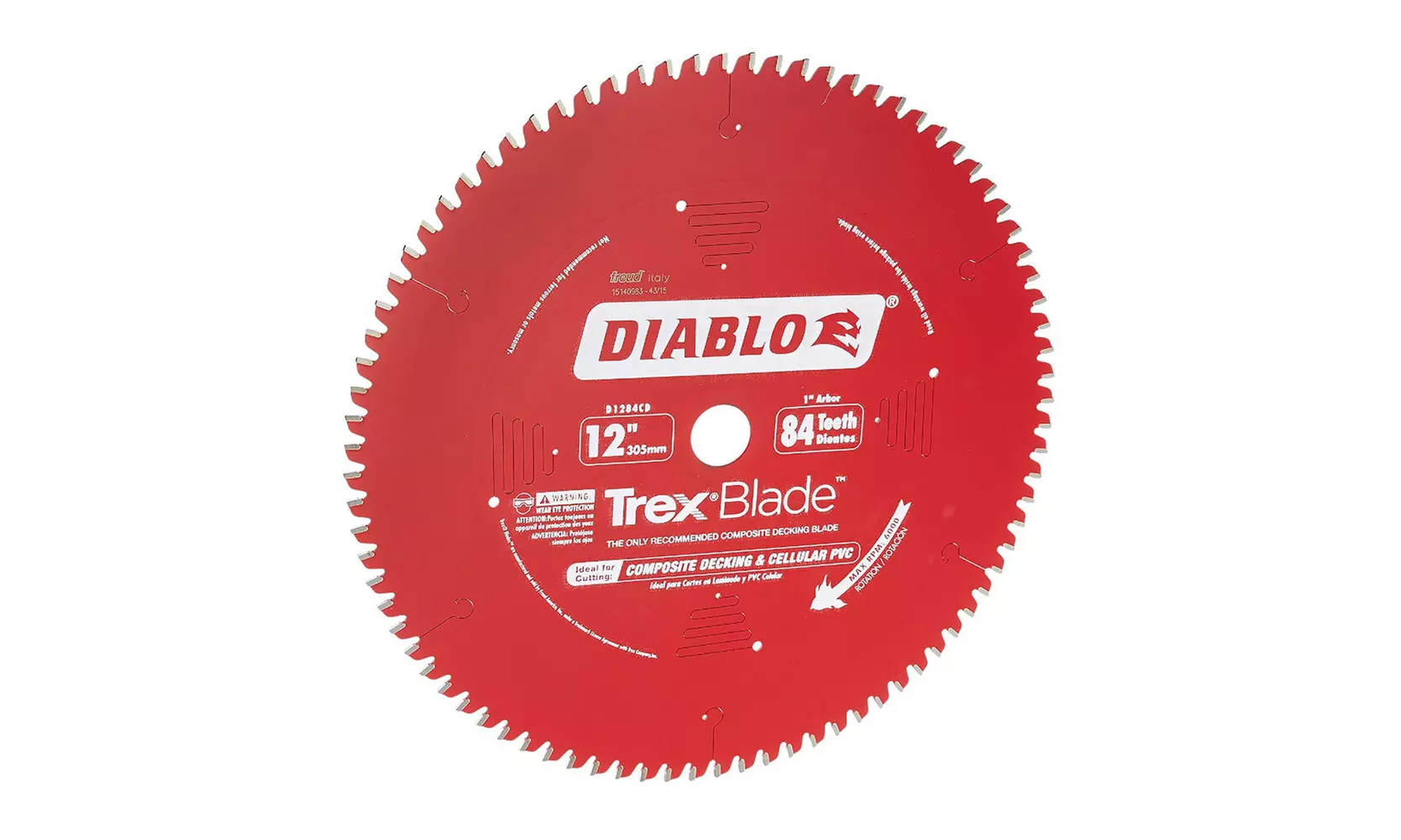Freud Diablo D1284CD TrexBlade 12-Inch Composite Decking Blade - Primary Image