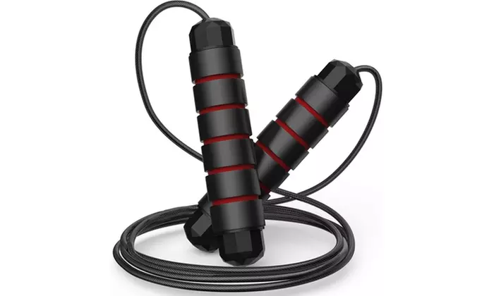 9 FT Adjustable and Tangle Free Exercise Jump Rope w/ Soft Foam Wrapped Handles - Primary Image