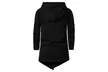Men Long Hooded Outwear Hoody Sweatshirt Teenager Hoodies Cardigan - Second Medium