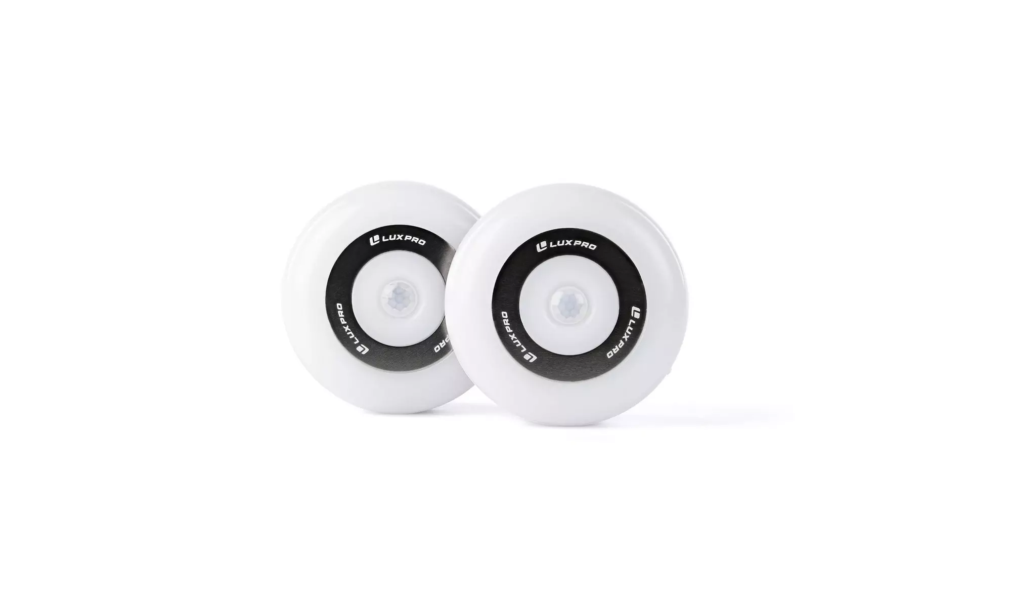 LUXPRO Motion Activated LED Reusable Adhesive Puck Lights, 2 Pack - Primary Image